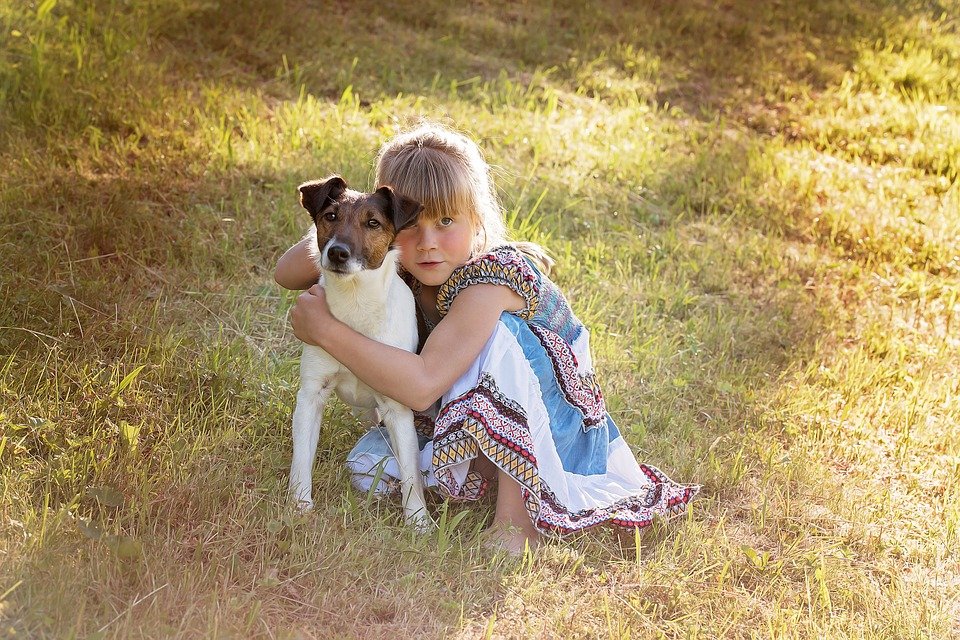 clean your mind.animal.pet.puppy.baby.kids.little girl.nature.play